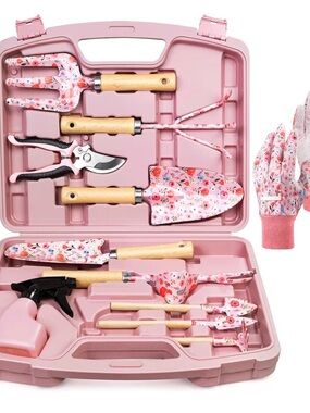 Women’s 12 piece Gardening Tool Set with Durable Case- Brand New